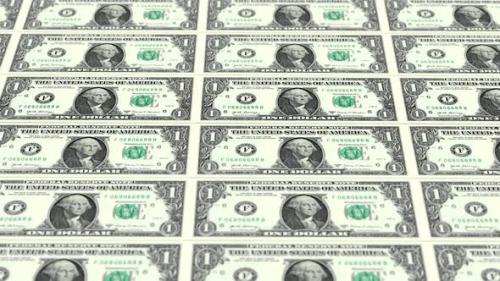 Videohive - One dollar banknote motion background - 38491444 - 38491444