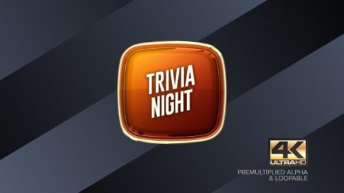 Videohive - Trivia Night Rotating Sign 4K - 38458976 - 38458976