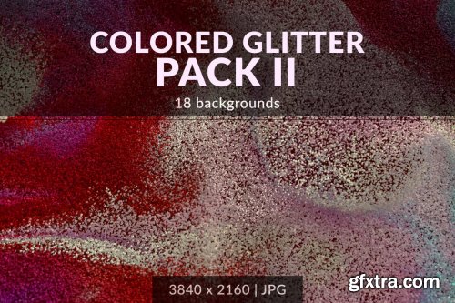 Colored Glitter Backgrounds Pack 2