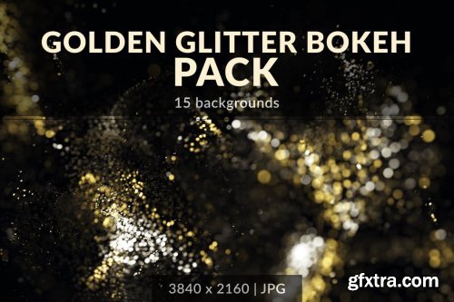 Golden Glitter Bokeh Pack