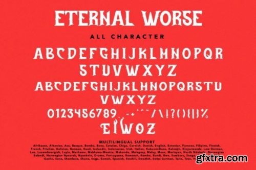  Eternal Worse Font