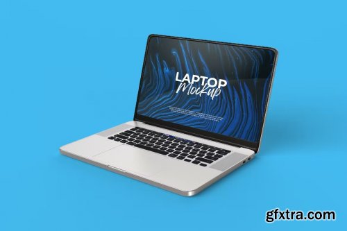 Laptop Screen Display Mockup 5 Views