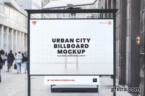 Urban City Billboard Mockup 19