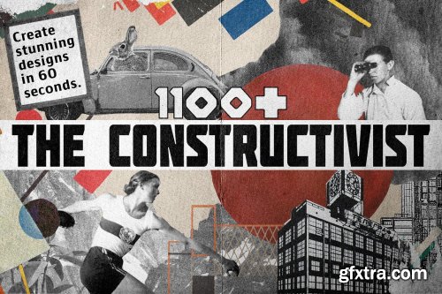 CreativeMarket - The Constructivist 1100+ PNG Collage 6826557