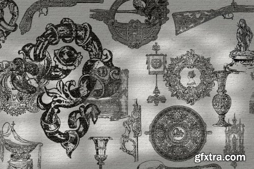 CreativeMarket - The Aristocrat 700+ PNG Collection 7117534