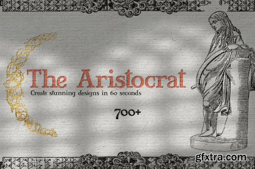 CreativeMarket - The Aristocrat 700+ PNG Collection 7117534