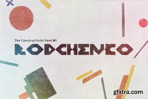 CreativeMarket - Rodchenko The Constructivist Font #1 7052312