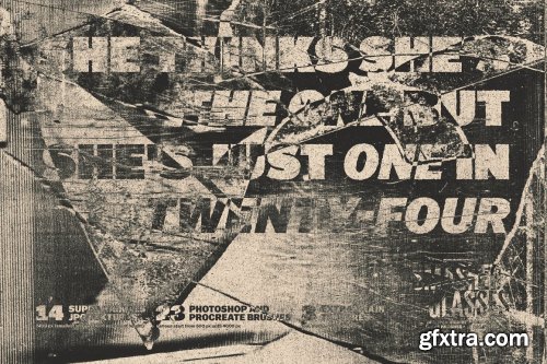 CreativeMarket - Smashed Glasses Textures + Brushes 5631900