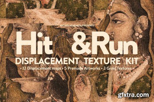 CreativeMarket - Hit&Run Displacement Map Texture Kit 5478460
