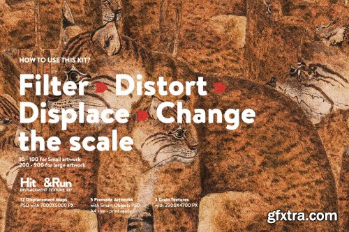 CreativeMarket - Hit&Run Displacement Map Texture Kit 5478460