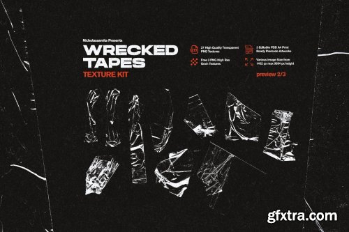 CreativeMarket - Wrecked Tapes Texture Kit 5315532