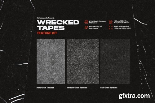 CreativeMarket - Wrecked Tapes Texture Kit 5315532