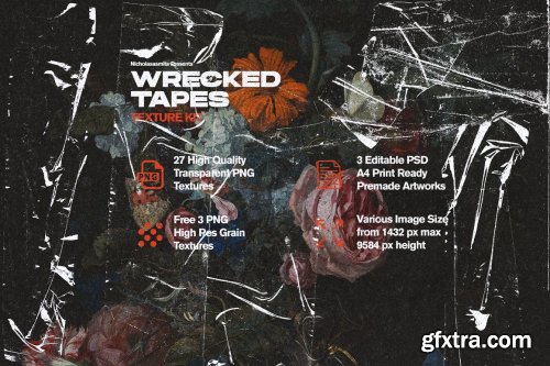 CreativeMarket - Wrecked Tapes Texture Kit 5315532