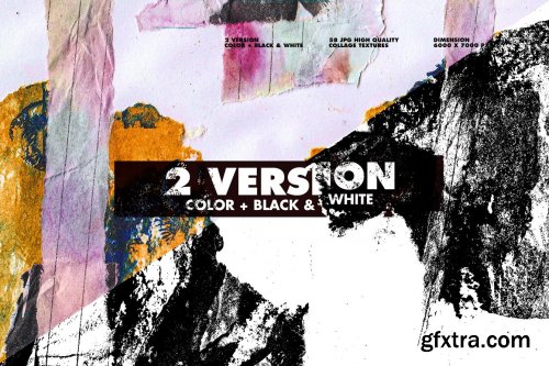 CreativeMarket - Pogade: 58 High Res Collage Textures 5307184