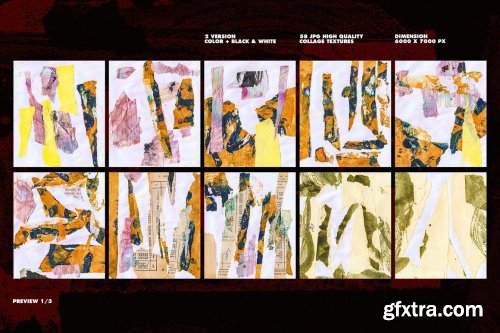 CreativeMarket - Pogade: 58 High Res Collage Textures 5307184