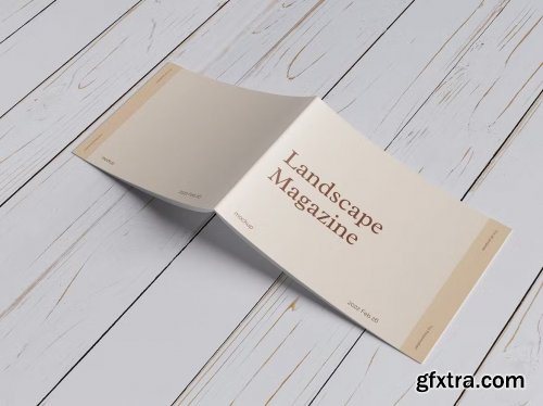  A4 Landscape Magazine Mockup
