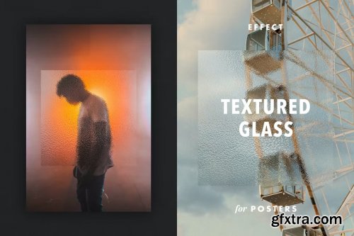 CreativeMarket - Textured Glass Effect for Posters 7224613