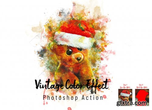 CreativeMarket - Vintage Color Effect PS Action 7291193
