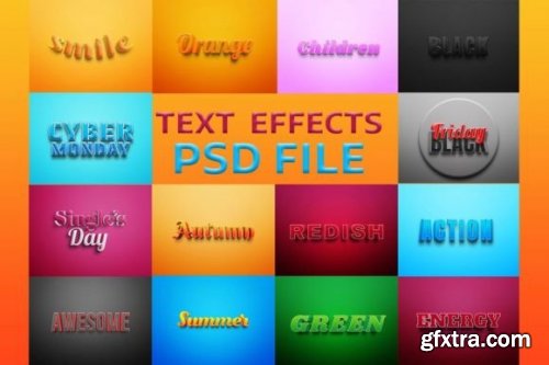 Premium Quality PSD Text Effects Set