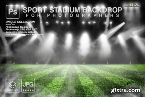 Sport Stadium Backdrop Overlay