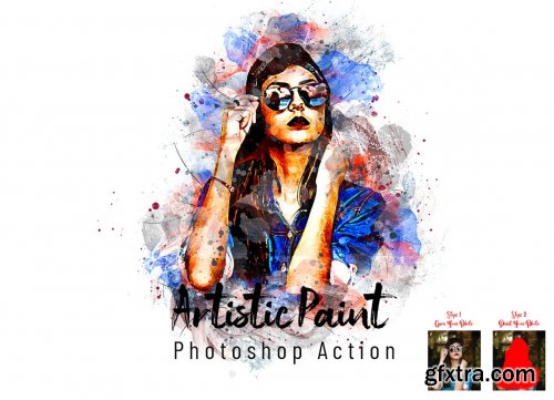 CreativeMarket - Artistic Paint Photoshop Action 7308696