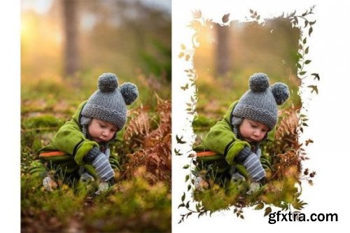 Painted Clipping Masks, Photo Frames