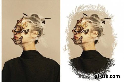 Painted Clipping Masks, Photo Frames