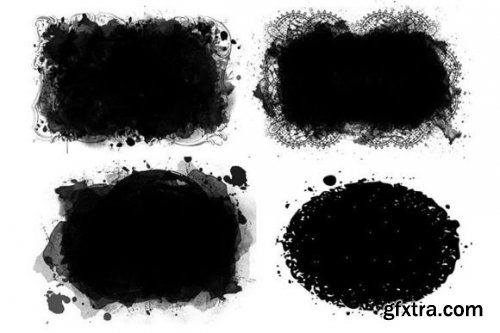 Painted Clipping Masks, Photo Frames