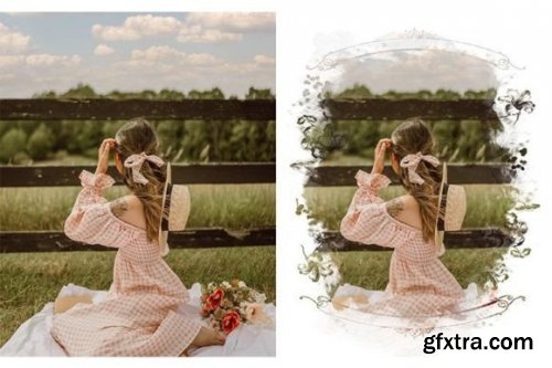 Painted Clipping Masks, Photo Frames