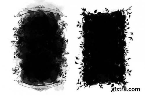 Painted Clipping Masks, Photo Frames