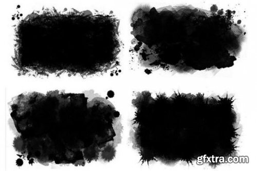 Watercolor Photo Clipping Masks, Frames