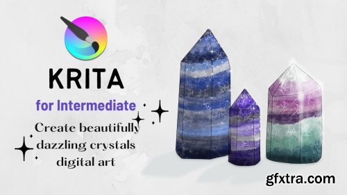  Krita for Intermediates: Let's Draw Beautiful Crystals