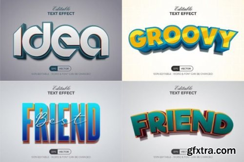 3D Text Effect with 12 Styles