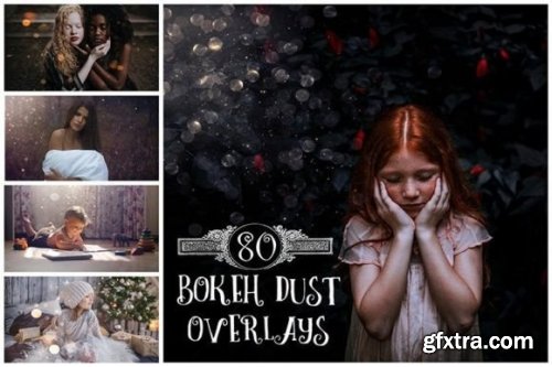  Bokeh Dust Overlays, Photoshop Overlays
