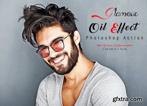 CreativeMarket - Glamour Oil Effect Photoshop Action 7318824