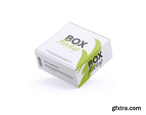 Paper box mockup