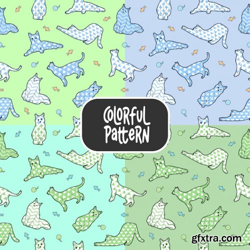 Premium vector colorful patterns cute patterns