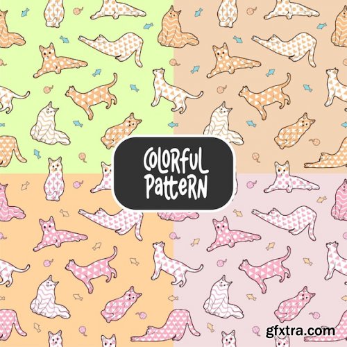 Premium vector colorful patterns cute patterns