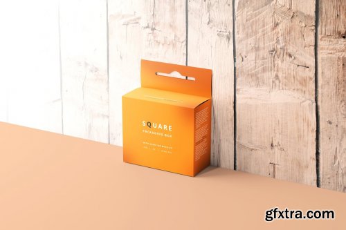 CreativeMarket - Hanging Box Mockup 7243917