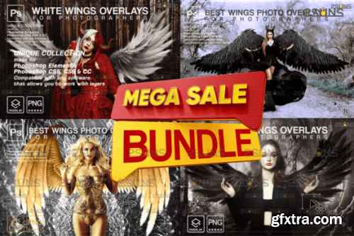 Angel Wings Photoshop Overlays