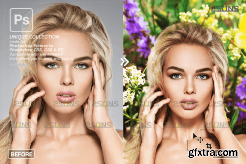 Digital Flower Backdrop, Flower Overlays