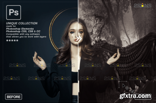 Angel Wings Photoshop Overlays