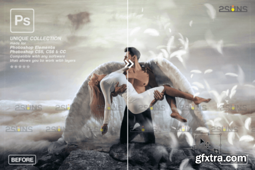  White Feather Photo Overlays PNG