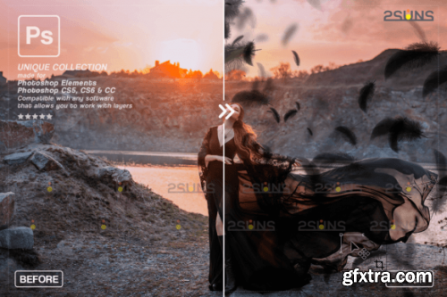  Black Feather Photoshop Overlay PNG