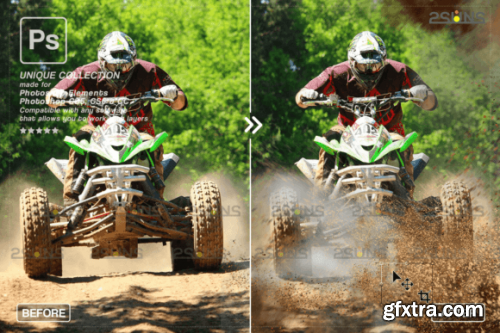  Dirt Explosion Photo Overlays Sports