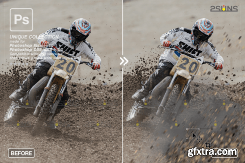  Dirt Explosion Photo Overlays Sports