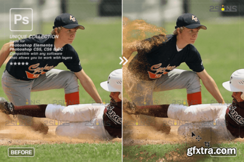  Dirt Explosion Photo Overlays Sports