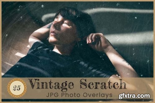  Vintage Scratch Photoshop Overlays
