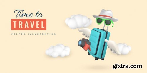 Time to travel promo banner design