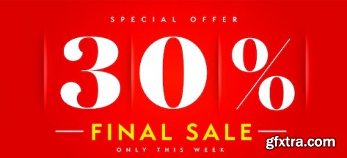 Special offer with percent price off Vector